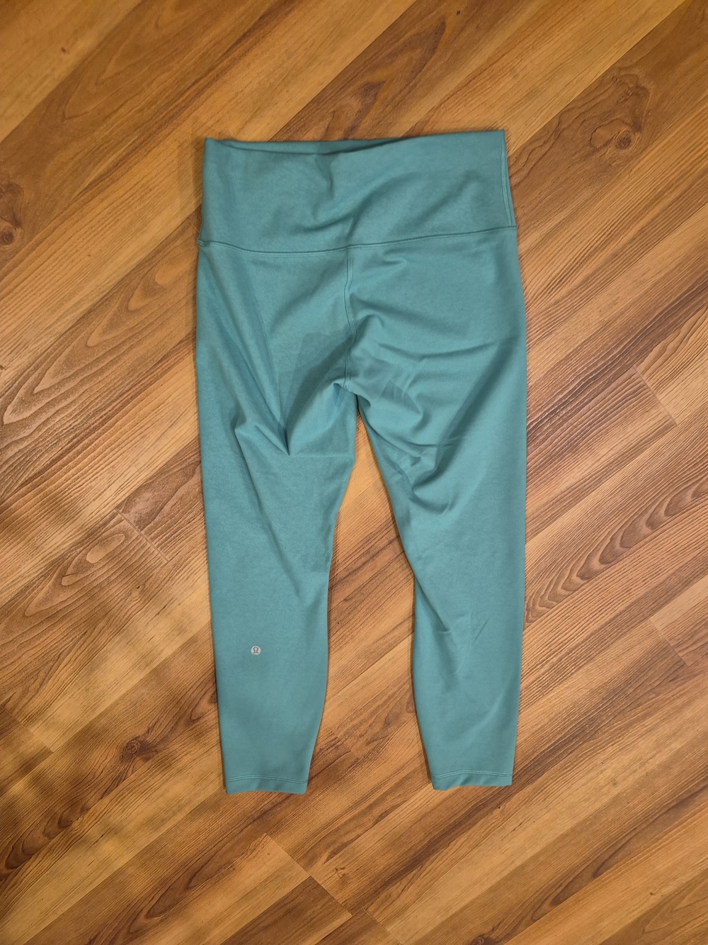 lululemon athletica Womens Teal Cropped High-Waist Leggings